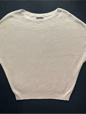 Quince Lightweight Cotton Cashmere Blend Dolman Sweater - Heather Oatmeal